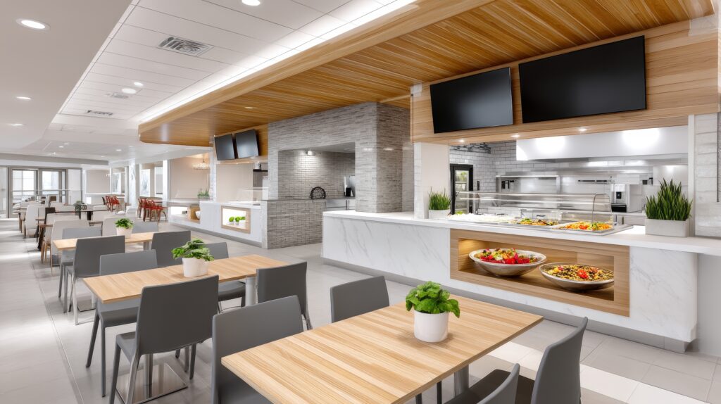 Modern canteen services in the Philippines featuring workplace and institutional dining facilities